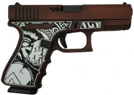 G19 Gen 3 9mm Spartan Engraved Frame Distressed Bronze - PI19502SPTDB G19 Gen 3 9mm Spartan Engraved Frame Distressed Bronze - PI19502SPTDB
