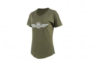 Beretta Women's  Dea Wings T-Shirt Heather Mil Green XLarge - TS110T189007AUXL
