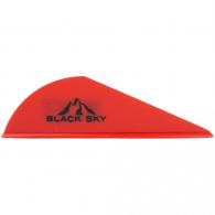 Bohning Black Sky Vane 2 in. Red 36 pk. - 10901RD2