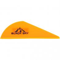 Bohning Black Sky Vane 2 in. Neon Orange 100 pk. - 10902NO2