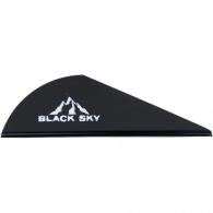 Bohning Black Sky Vane 2 in. Black 100 pk. - 10902BK2