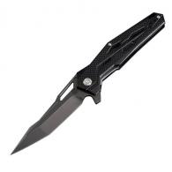 Artisan Bombardier Folder 3.54 in D2 Black Blade Black G-10 - 1812P-BBK