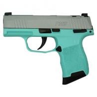 Sig Sauer "Silver Slide/Tiffany Frame" P365 Optic Ready 9mm Semi Auto Pistol - 3659BXR3PMS/681235TFCSS Sig Sauer "Silver Slide/Tiffany Frame" P365 Optic Ready 9mm Semi Auto Pistol - 3659BXR3PMS/681235TFCSS