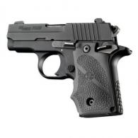 Hogue Overmolded Rubber Grip Handgun Grips for Sig Sauer P238 Slate Grey with Finger Grooves