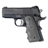 Hogue 1911 Officer Rubber Handgun Grips with Finger Grooves Slate Grey Hogue 1911 Officer Rubber Handgun Grips with Finger Grooves Slate Grey