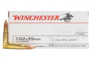 WINCHESTER USA 7.62 X 39 AMMO 123GR FMJ  50RD box