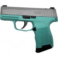 Sig Sauer "Silver Slide/Tiffany Frame" P365 Optic Ready 9mm Semi-Auto Pistol - XI681228TFCSS Sig Sauer "Silver Slide/Tiffany Frame" P365 Optic Ready 9mm Semi-Auto Pistol - XI681228TFCSS