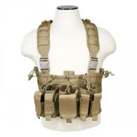 NcSTAR Vest AR and Pistol Chest Rig Tan - CVARPCR3031T