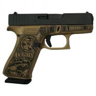 Glock 43X 9mm 10rd 3.41" "Country Engraved Sand" - PX4350201CTRYSD