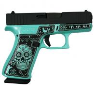 Glock 43X 9mm 10rd 3.41" Pistol "Sugar Skull Tiffany Glitter" Austria - PX4350201SKTFG