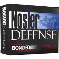 Nosler Defense Handgun Ammunition 10mm 200 gr. B JHP 20 rd. - 39156 Nosler Defense Handgun Ammunition 10mm 200 gr. B JHP 20 rd. - 39156