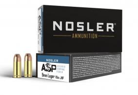 Nosler ASP Handgun Ammunition 9mm 115 gr. HG JHP 50 rd. - 51017 Nosler ASP Handgun Ammunition 9mm 115 gr. HG JHP 50 rd. - 51017