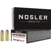 Nosler Match Grade Handgun Ammunition 9mm 124 gr. HG JHP 50 rd. - 51054