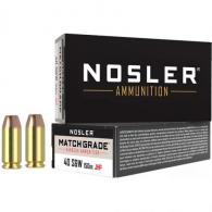 Nosler Match Grade Handgun Ammunition 40 S&W 150 gr. HG JHP 50 rd. - 51181