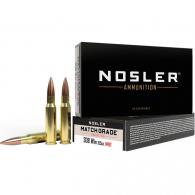 Nosler Match Grade Rifle Ammunition 308 Win. 155 gr. CC HPBT 20 rd. - 60052 Nosler Match Grade Rifle Ammunition 308 Win. 155 gr. CC HPBT 20 rd. - 60052