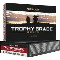 Nosler Trophy Grade Long Range Rifle Ammunition 6.5 Creedmoor 129 gr. ABLR  - 60091