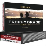 Nosler Trophy Grade Long Range Rifle Ammunition 6.5 Creedmoor 129 gr. ABLR  - 60091