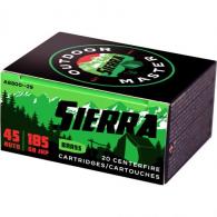 Sierra Outdoor Master Handgun Ammo .45 ACP 185 gr. JHP 20 rd. - A8800--29 Sierra Outdoor Master Handgun Ammo .45 ACP 185 gr. JHP 20 rd. - A8800--29