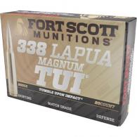 Fort Scott Munition Rifle Ammo 338 Lapua Mag 250 gr. TUI 20 rd. - 338-250-SBV1