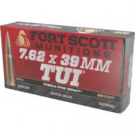 Fort Scott Munition Rifle Ammo 7.62x39mm 117 gr. TUI SCS 20 rd. - 7.62x39-117-SCV Fort Scott Munition Rifle Ammo 7.62x39mm 117 gr. TUI SCS 20 rd. - 7.62x39-117-SCV