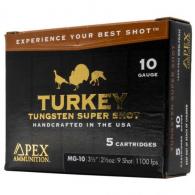 Apex Turkey TSS Shotgun Ammo 10 ga. 3-1/2 in. 2-1/2oz #7.5 shot  5 Round