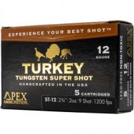 Apex Turkey TSS Shotgun Ammo 12 ga. 2-3/4 in. 2oz #9 shot 5 Round