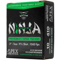 Apex Turkey TSS Ninja Shotgun Ammo .410 Bore 3 in. 7/8oz #9.5 shot  10 Round - NINJA410