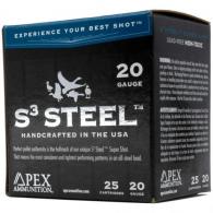 Apex Waterfowl S3 Steel Shotgun Ammo 20 ga. 3 in. 1oz #4  25 Round - S320-4?