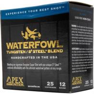 Apex Waterfowl TSS/S3 Steel Blend Shotgun Ammo 12 ga. 3 in. 1-5/16oz #4/#7.5 25 rd. - WS3-475 Apex Waterfowl TSS/S3 Steel Blend Shotgun Ammo 12 ga. 3 in. 1-5/16oz #4/#7.5 25 rd. - WS3-475