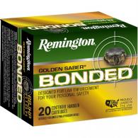 Remington Golden Saber Bonded Handgun Ammo 9mm +P 124 gr. BJHP Bonded - 29341 Remington Golden Saber Bonded Handgun Ammo 9mm +P 124 gr. BJHP Bonded - 29341