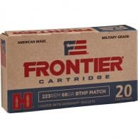 Hornady Frontier Rifle Ammo 223 Rem. 68 gr. BTHP Match 20 rd. - FR160