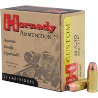 Hornady Custom Handgun Ammo .32 ACP 60 gr. XTP 25 rd.