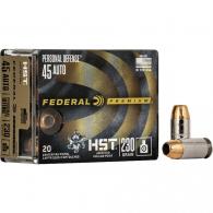 Federal Premium Personal Defense Handgun Ammo .45 ACP 230 gr. HST JHP 20 rd. - P45HST2S