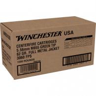 Winchester USA M855 Rifle Ammo 5.56 62 gr. FMJ 1000 rd. - WM8551000