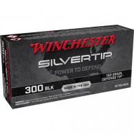 Winchester Silvertip Rifle Ammo .300 Black 150 gr. Defense Tip 20 rd. - W300ST Winchester Silvertip Rifle Ammo .300 Black 150 gr. Defense Tip 20 rd. - W300ST