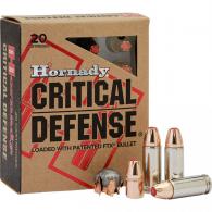 Hornady Critical Defense Pistol Ammo 30 Super Carry 100 gr. FTX CD 20 rd. - 90050 Hornady Critical Defense Pistol Ammo 30 Super Carry 100 gr. FTX CD 20 rd. - 90050