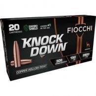 Fiocchi Knock Down Rifle Ammo 308 Win. 150 gr. Copper Hollow Point 20 rd. - 308CHB Fiocchi Knock Down Rifle Ammo 308 Win. 150 gr. Copper Hollow Point 20 rd. - 308CHB