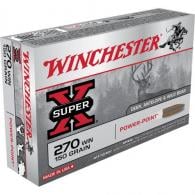 Winchester Super-X Rifle Ammo 270 Win 150 gr. Power-Point 20 rd. - X2704