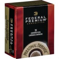 Federal Premium Personal Defense Pistol Ammo 9mm, 124 Grain, Hydra-Shok JHP, 20 Rounds - P9HS1 Federal Premium Personal Defense Pistol Ammo 9mm, 124 Grain, Hydra-Shok JHP, 20 Rounds - P9HS1