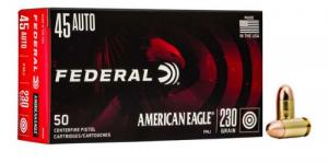 Federal American Eagle Pistol Ammo .45 ACP 230 gr. FMJ 50 rd. - AE45A