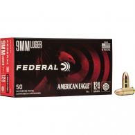 Federal American Eagle Pistol Ammo 9mm 124 gr. FMJ 50 rd. - AE9AP