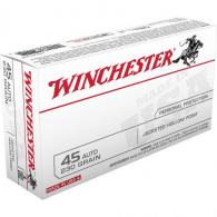 Winchester USA Pistol Ammo .45 ACP 230 gr. Jacketed Hollow Point 50 rd. - USA45JHP