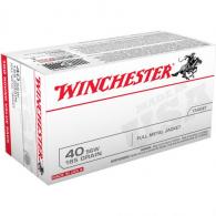 Winchester USA Pistol Ammo 40 S&W 165 gr. FMJ 100 rd. - USA40SWVP