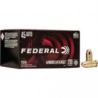 Federal American Eagle Pistol Ammo .45 ACP 230 gr. FMJ 100 rd. - AE45A100