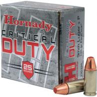 Hornady Critical Duty Pistol Ammo 9mm +P 135 gr. FlexLock 25 rd. - 90226