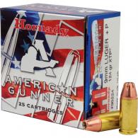 Hornady American Gunner Pistol Ammo 9mm 124 gr. XTP Hollow Point 25 r - 90224