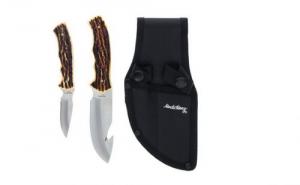 Uncle Henry 2 Knife Set, Guthook 4" Skinner 3" Staglon Handle - 1183266