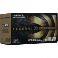 Federal Premium Gold Medal Pistol Primers Large 1000 ct. HAZ - GM150M