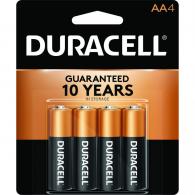 Duracell Coppertop Batteries AA 4 pk. - 41333415017