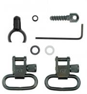 Grovtec Two Piece Barrel Band Swivel Sets .585 - .635 Diameter Black 2/ct